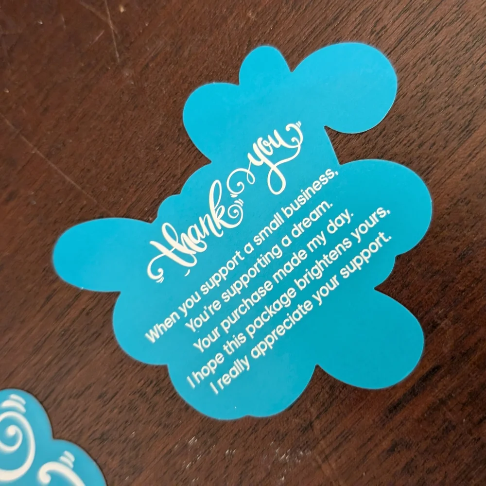 New 50 Count Blue Thank You Cards - Picture 2 of 5